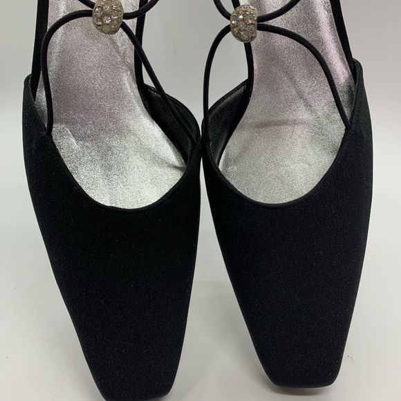 Stuart Weitzman Black event heels with crystal - Picture 2 of 8